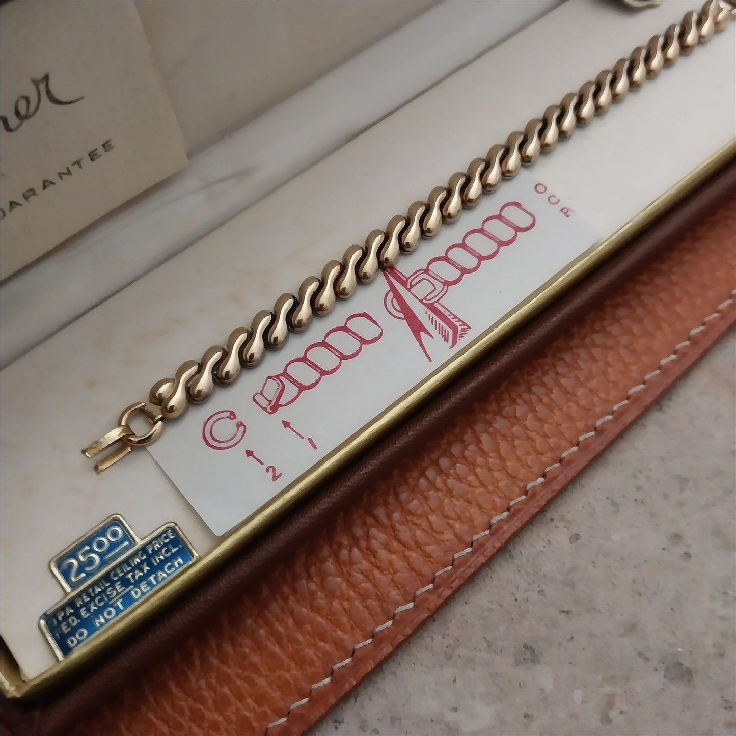 Speidel Solid 10K Yellow Gold Miss Forty Niner Vintage 1949 Watch Band