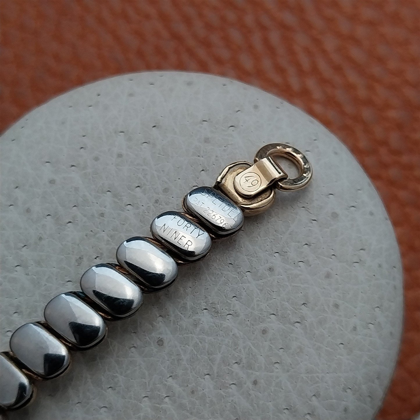Speidel Solid 10K Yellow Gold Miss Forty Niner Vintage 1949 Watch Band