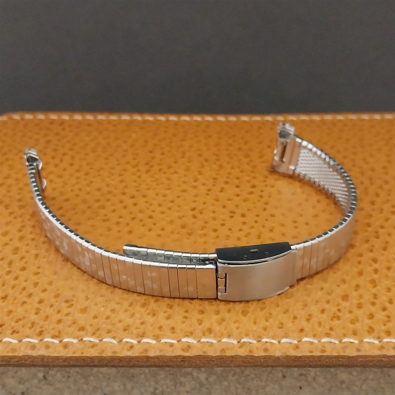 14mm Bulova Stainless Steel 2 piece Ladies nos Unused 1970s Vintage Watch Band