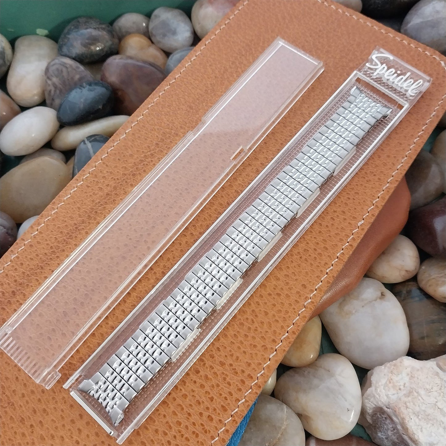 19mm 19mm 1968 Stainless Rice Beads Speidel Tempest Unused Vintage Watch Band