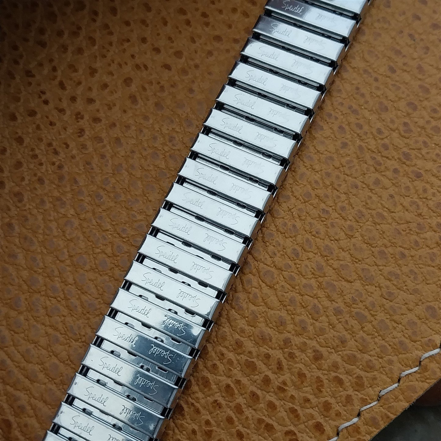 19mm 18mm Stainless Steel 1970s USA Speidel Riptide Unused Vintage Watch Band