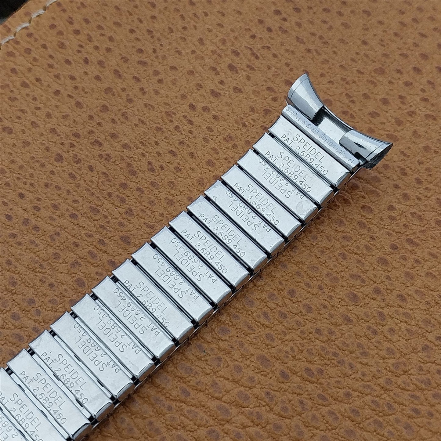 19mm 18mm Stainless Steel Speidel 1971 Valencia Unused Vintage Watch Band