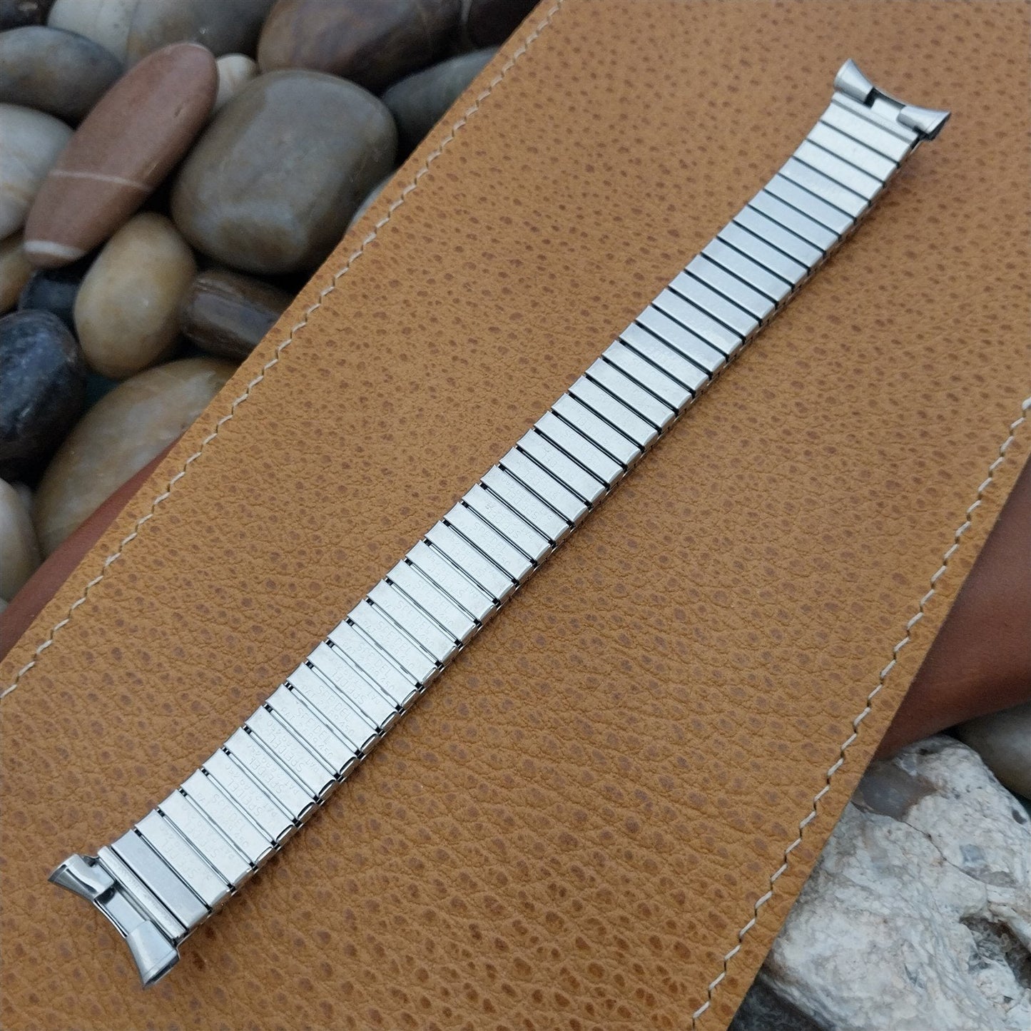 1968 19mm 18mm Stainless Steel Speidel Long Valencia Unused Vintage Watch Band