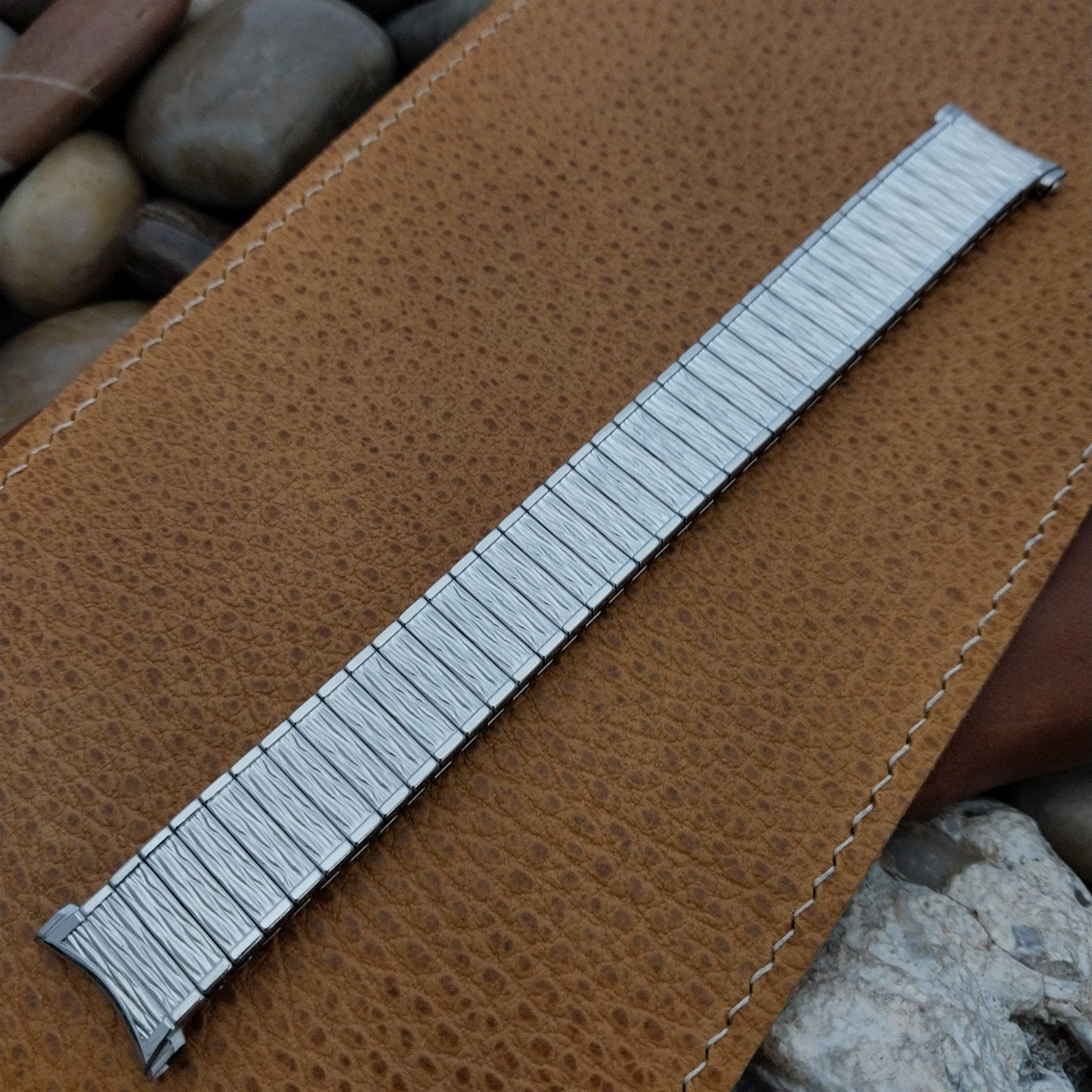 19mm 18mm Stainless Steel 1968 Speidel Long Valencia Unused Vintage Watch Band