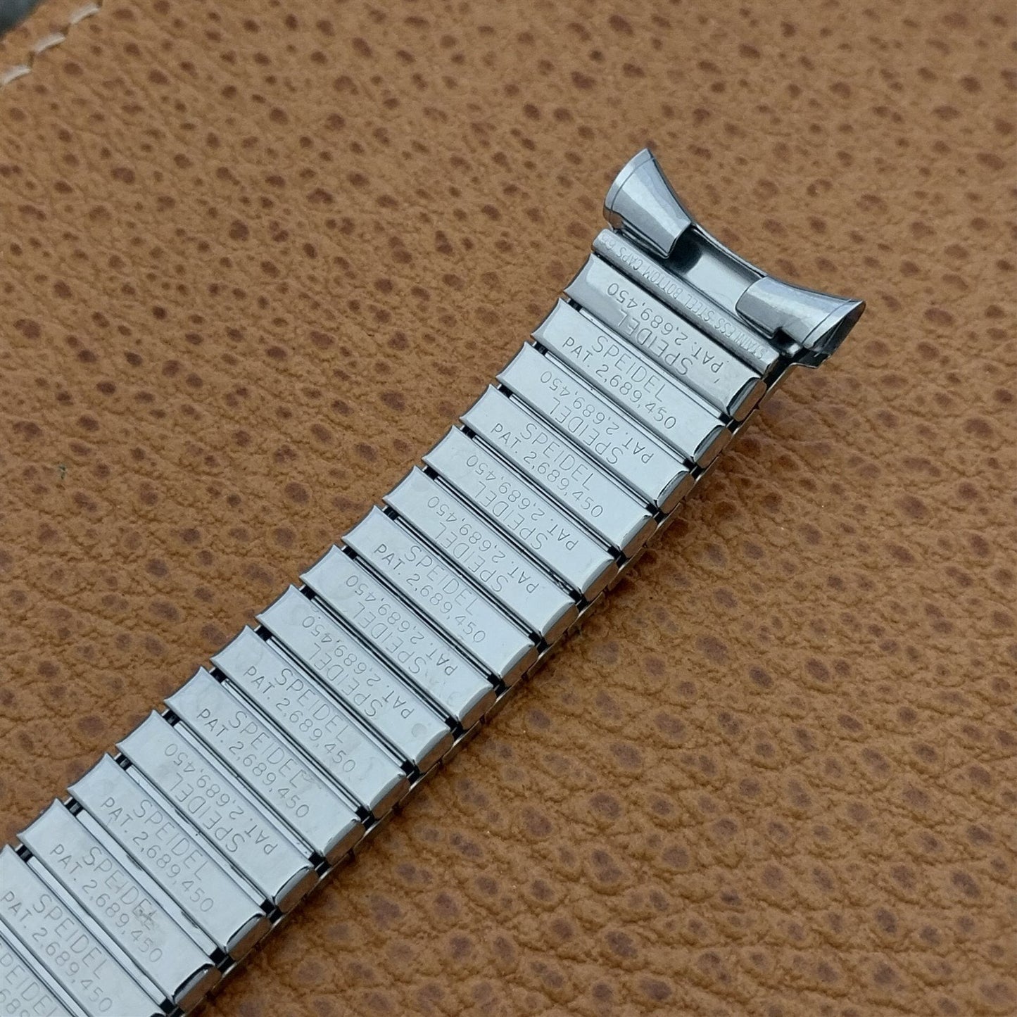 19mm 18mm Stainless Steel 1968 Speidel Long Valencia Unused Vintage Watch Band