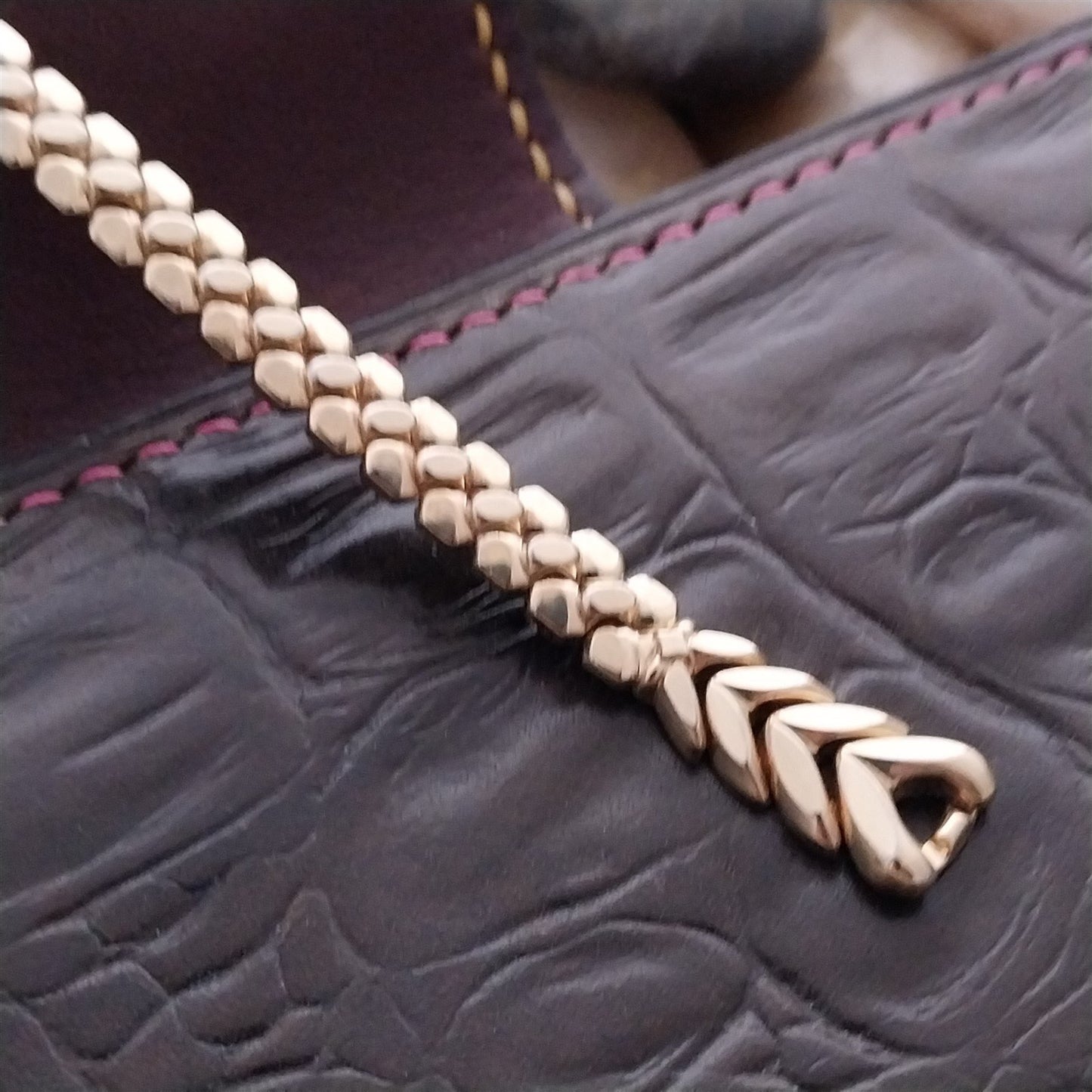 Ladies Yellow Gold-Filled 1955 Speidel Golden Harvest Unused Vintage Watch Band