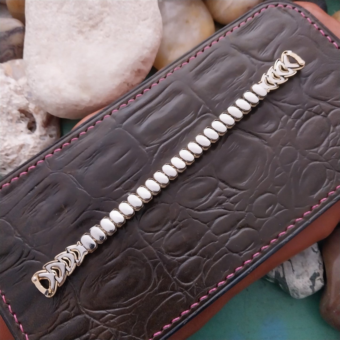 Ladies Yellow Gold-Filled 1955 Speidel Golden Harvest Unused Vintage Watch Band