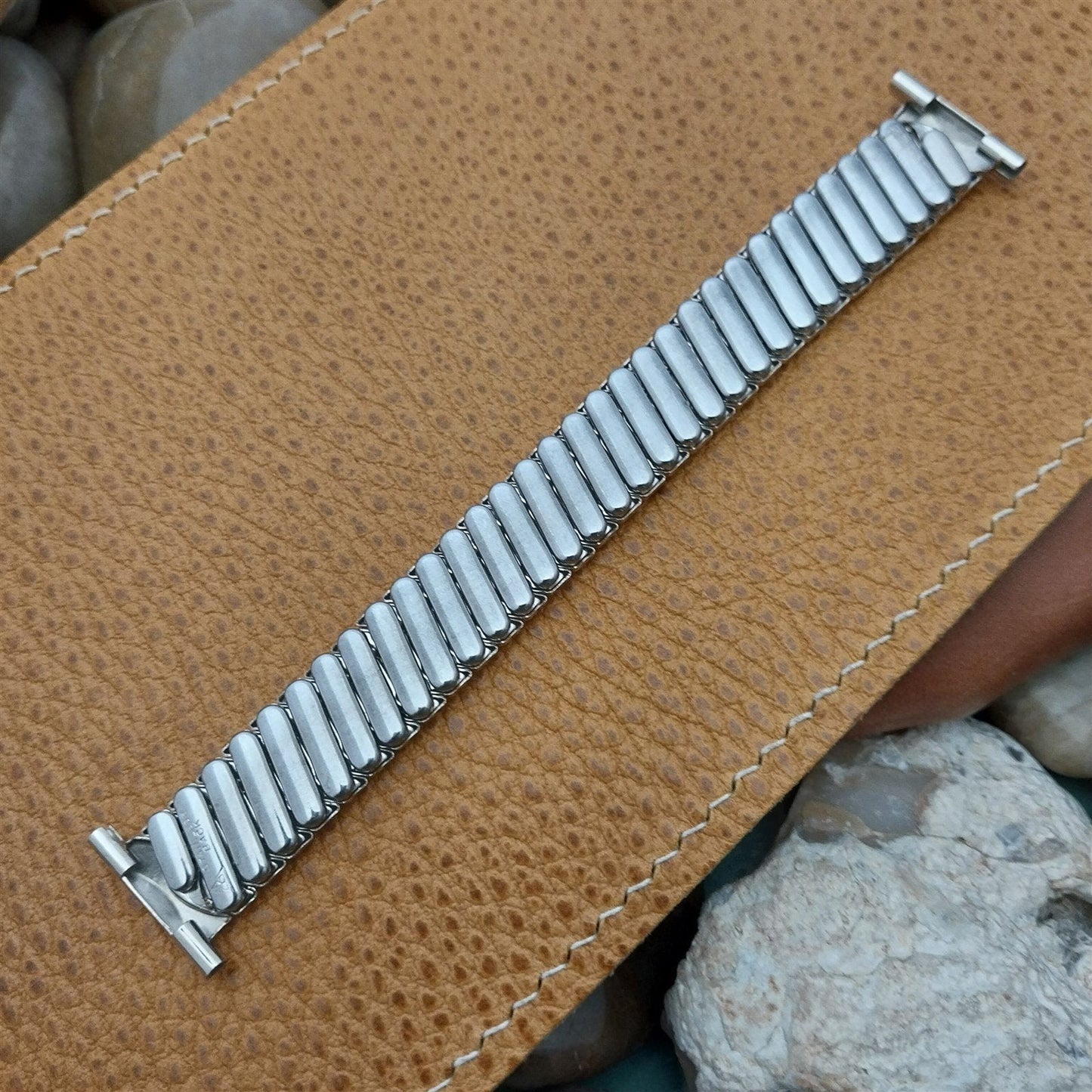 Short 12k White Gold-Filled JB Royal Champion Unused 40s-50s Vintage Watch Band