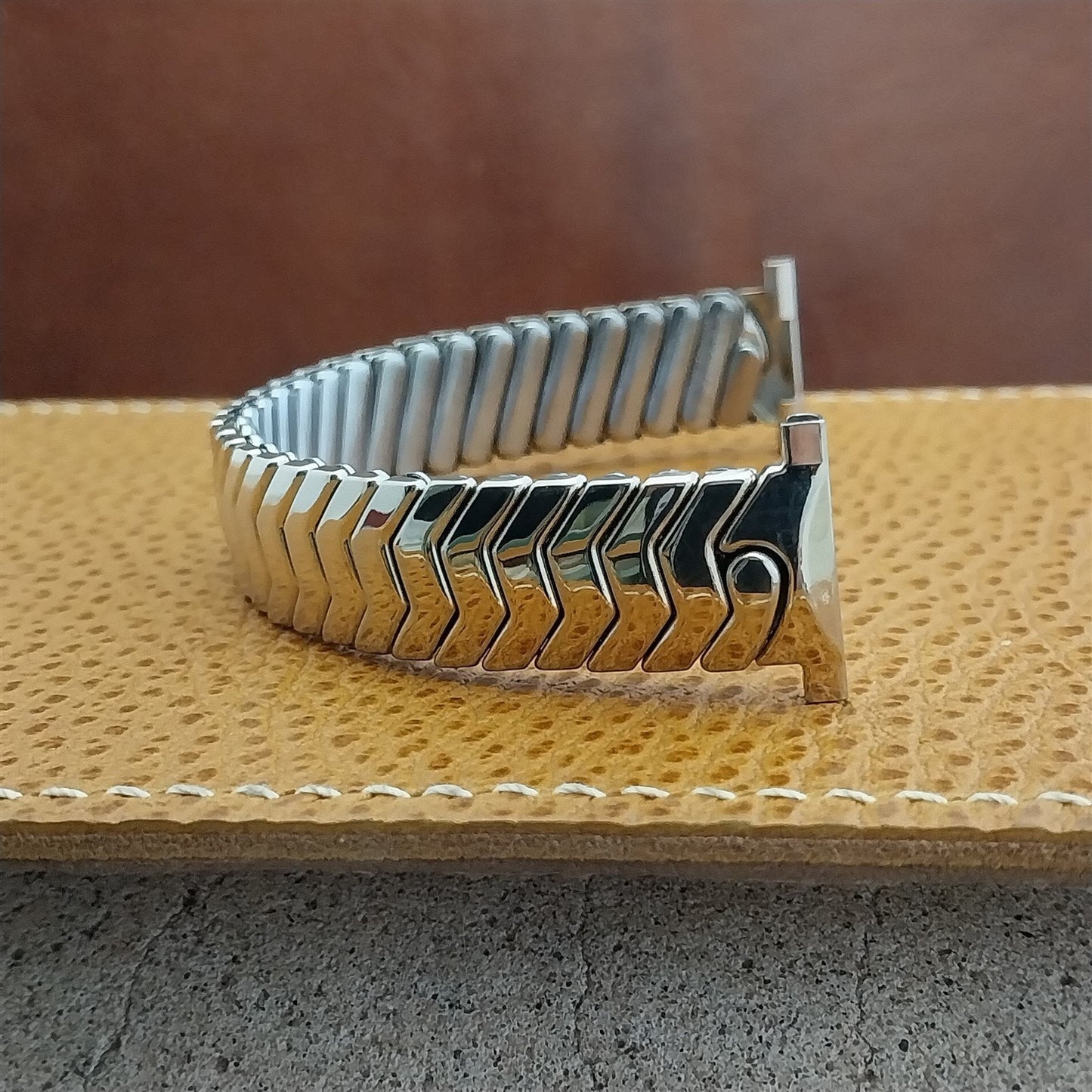 Short 12k White Gold-Filled JB Royal Champion Unused 40s-50s Vintage Watch Band