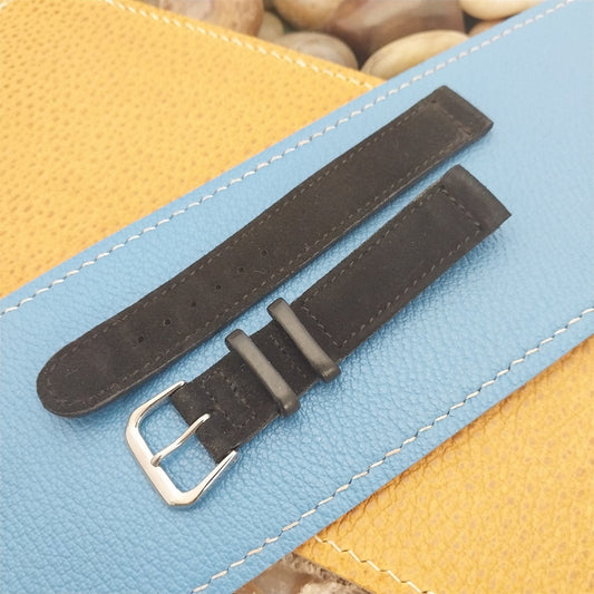 5/8" Binson USA Black Suede Unused 1940s Vintage Watch Band