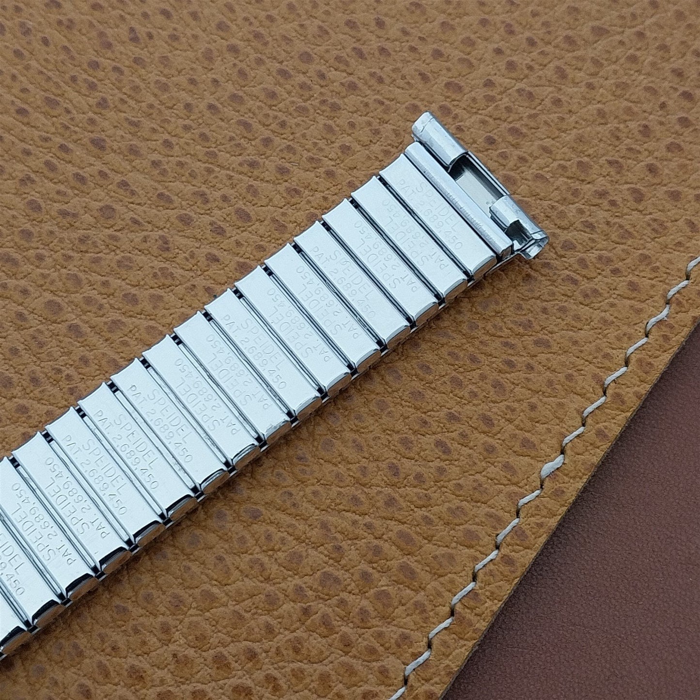 18mm 19mm 1960s White Gold-Filled Speidel Spartacus Unused Vintage Watchband