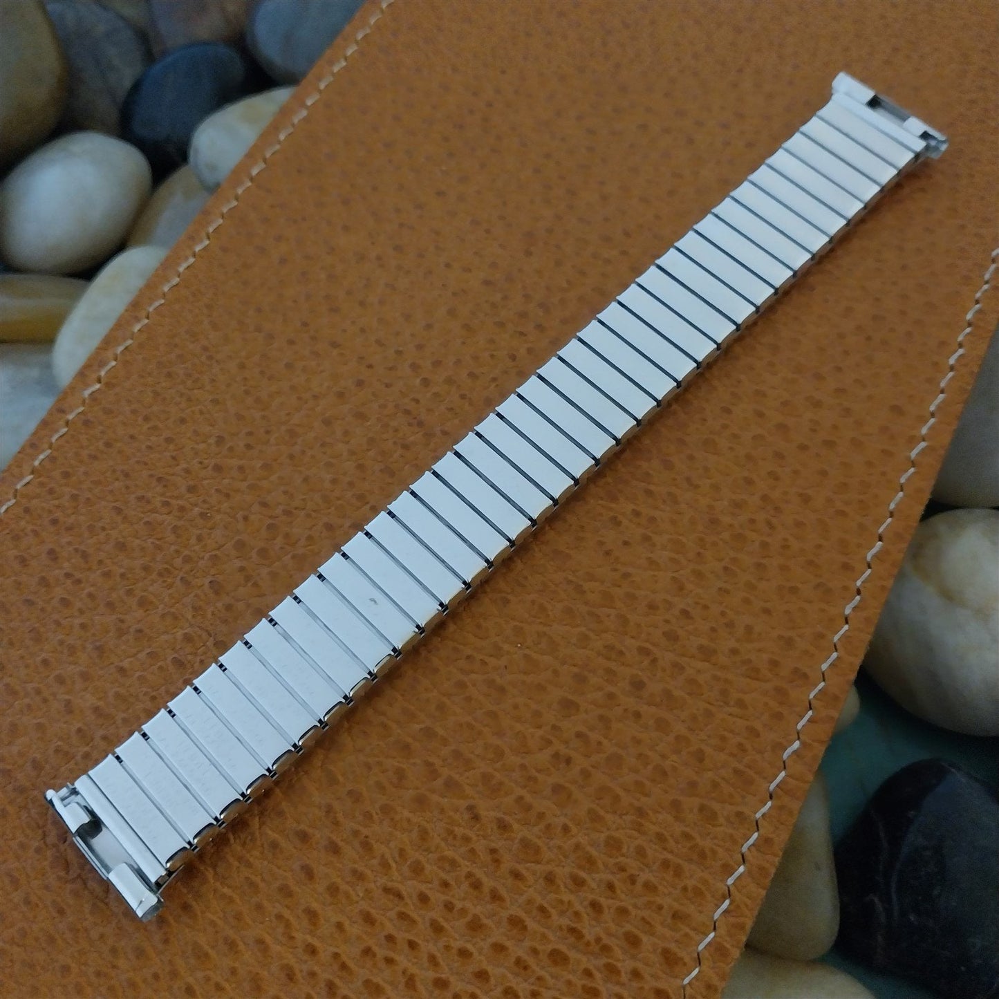 18mm 19mm 1960s White Gold-Filled Speidel Spartacus Unused Vintage Watchband