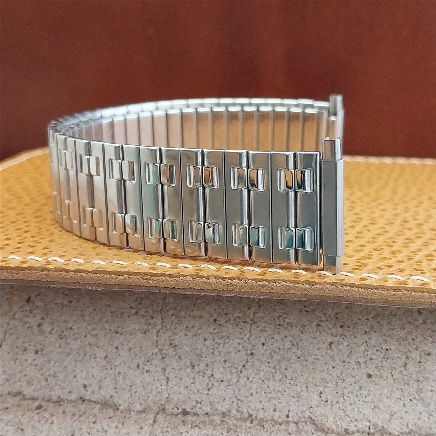 1970s Speidel Wide One USA Made 6" Stainless Steel nos Unused Vintage Watch Band