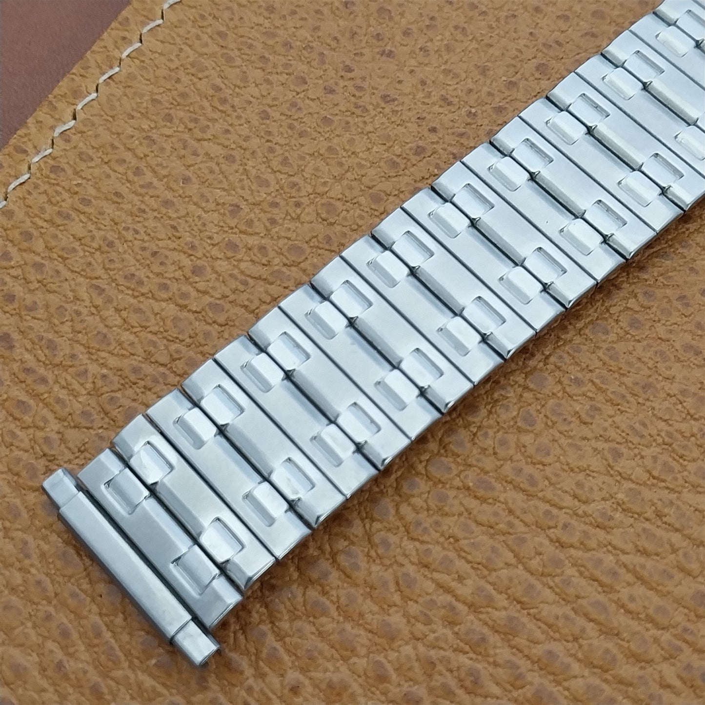 1970s Speidel Wide One USA Made 6" Stainless Steel nos Unused Vintage Watch Band