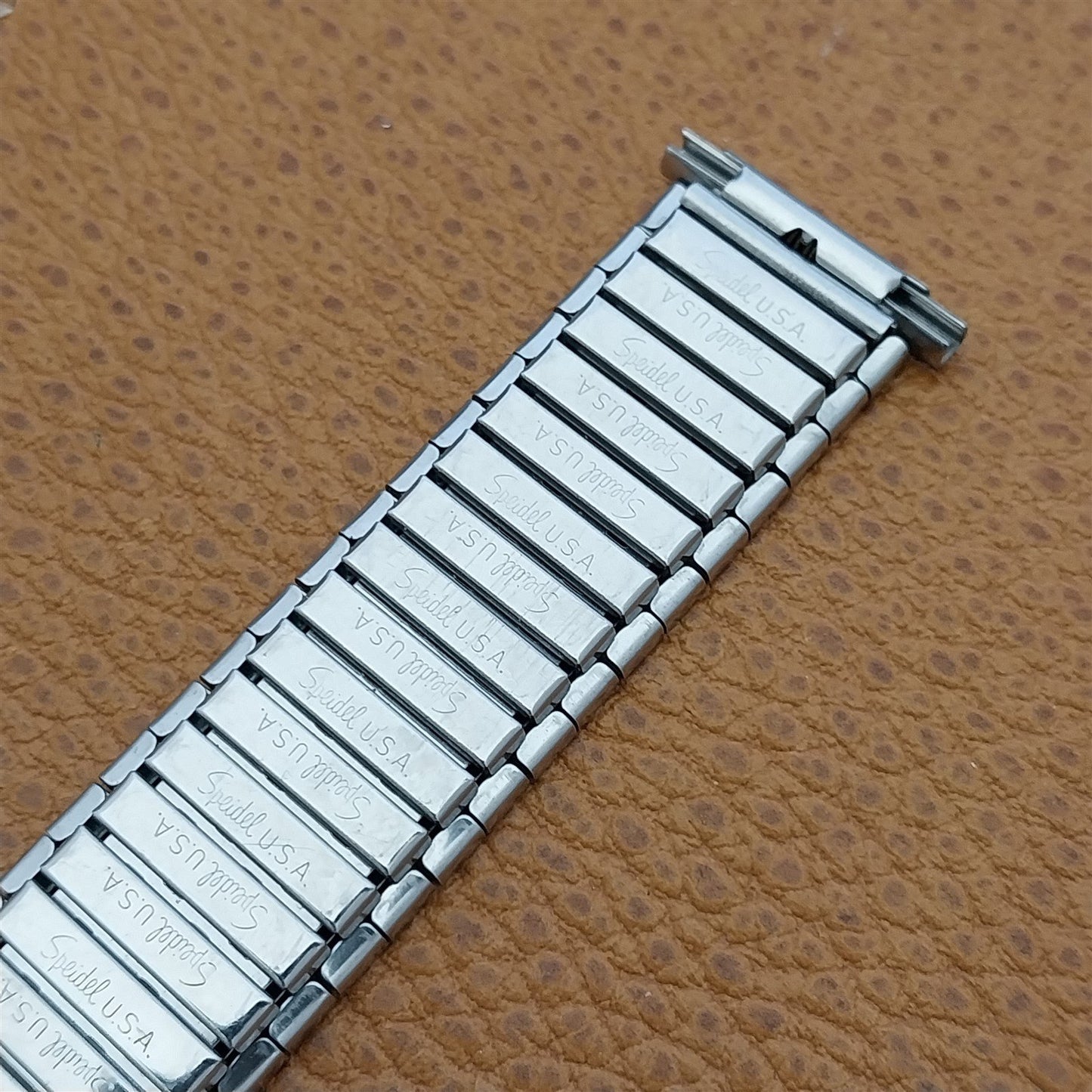 1970s Speidel Wide One USA Made 6" Stainless Steel nos Unused Vintage Watch Band