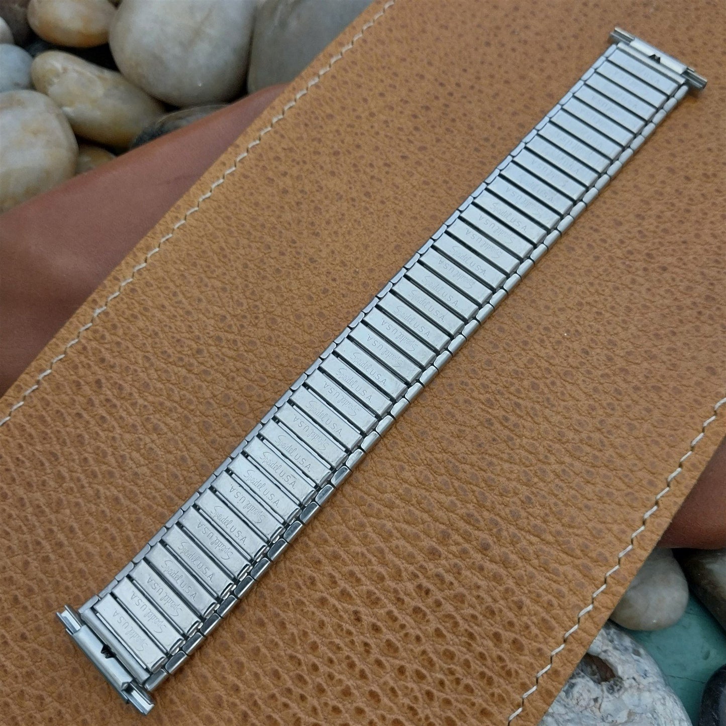 1970s Speidel Wide One USA Made 6" Stainless Steel nos Unused Vintage Watch Band