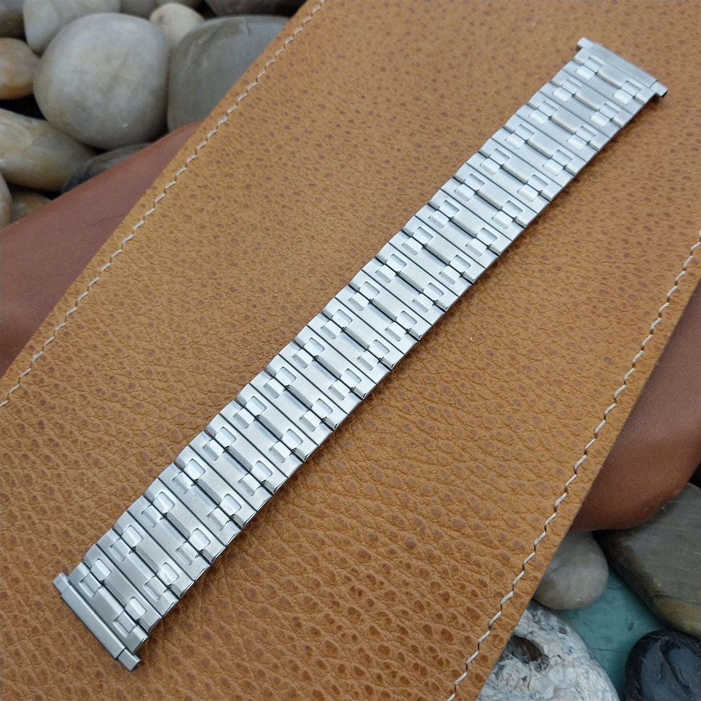 1970s Speidel Wide One USA Made 6" Stainless Steel nos Unused Vintage Watch Band