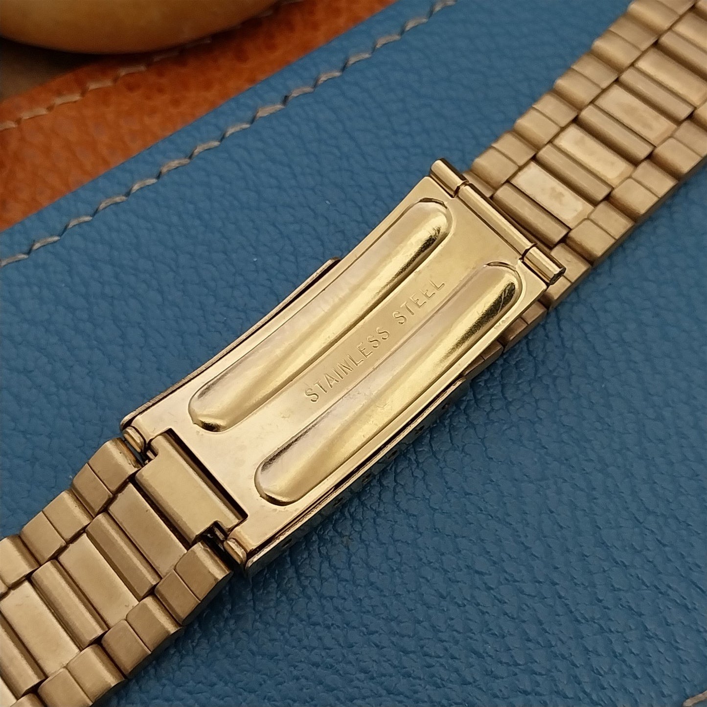 1970s Gold-tone Speidel nos 18mm 20mm 22mm Vintage Watch Band