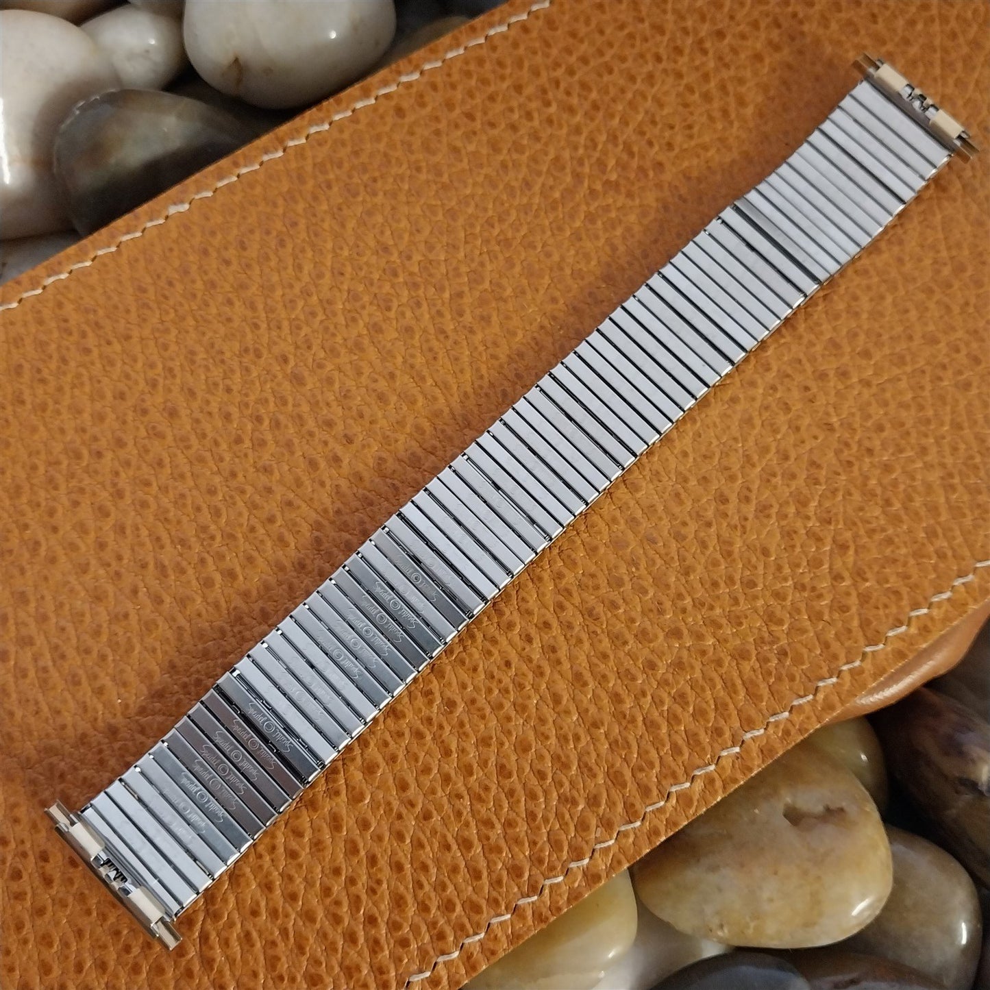 18mm 20mm Speidel Stainless Steel & Gold-Tone Expansion nos Vintage Watch Band