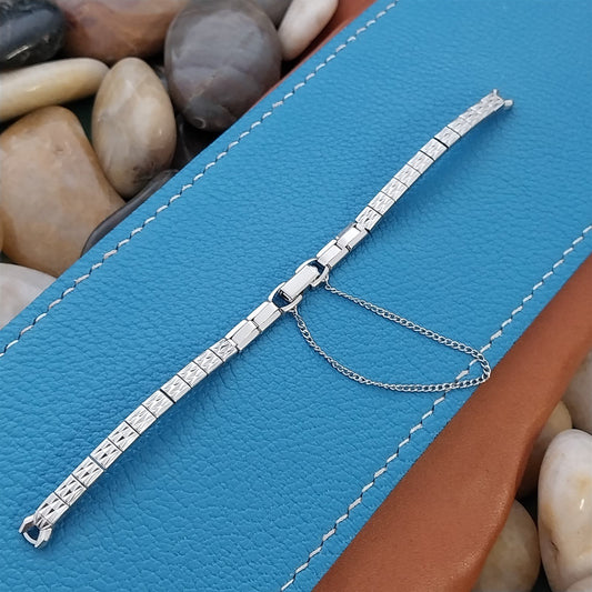 Speidel 10k White Gold-Filled Single-Lug Unused Ladies 1960s Vintage Watch Band