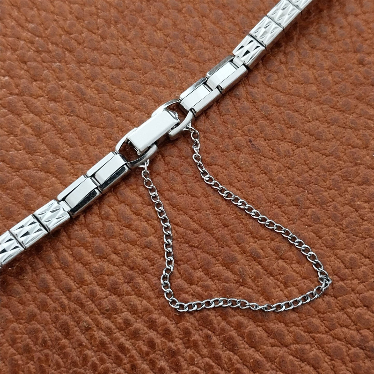Speidel 10k White Gold-Filled Unused Ladies 1960s Vintage Cocktail Watch Band