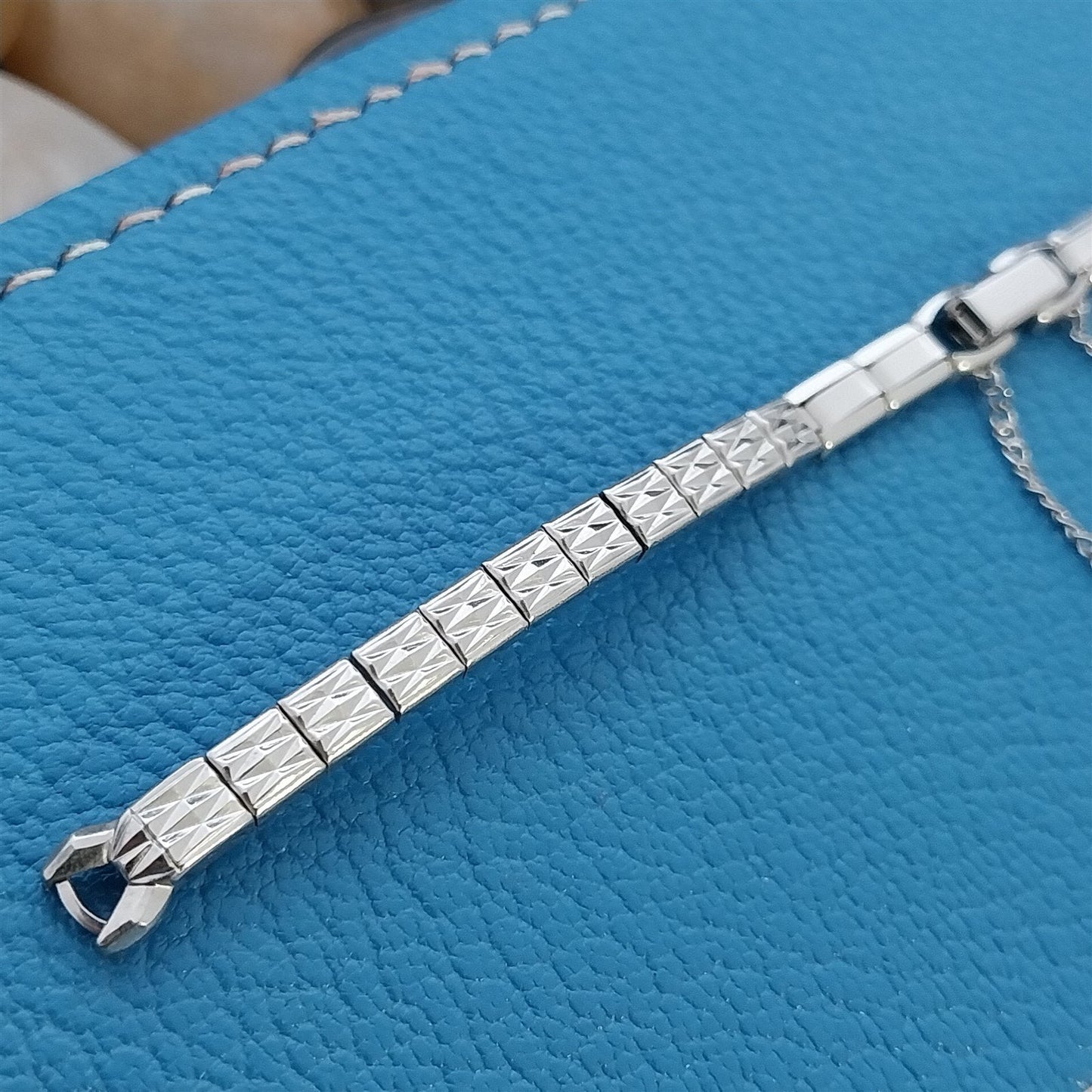 Speidel 10k White Gold-Filled Single-Lug Unused Ladies 1960s Vintage Watch Band