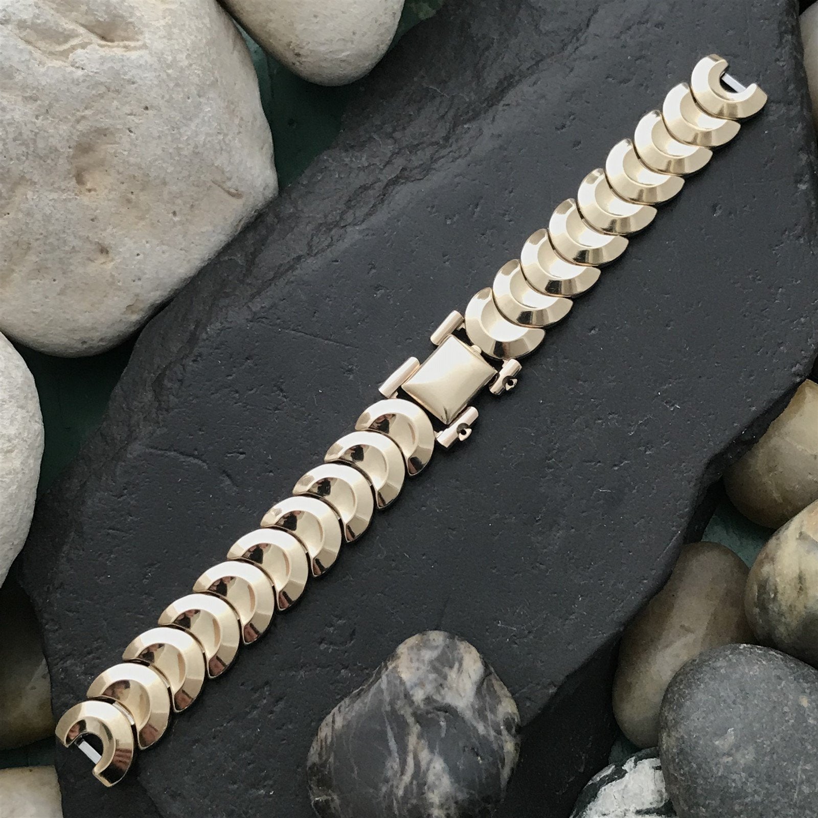 12k Gold-Filled Golden Coin Ladies JB Champion Unused 1950s Vintage Watch Band