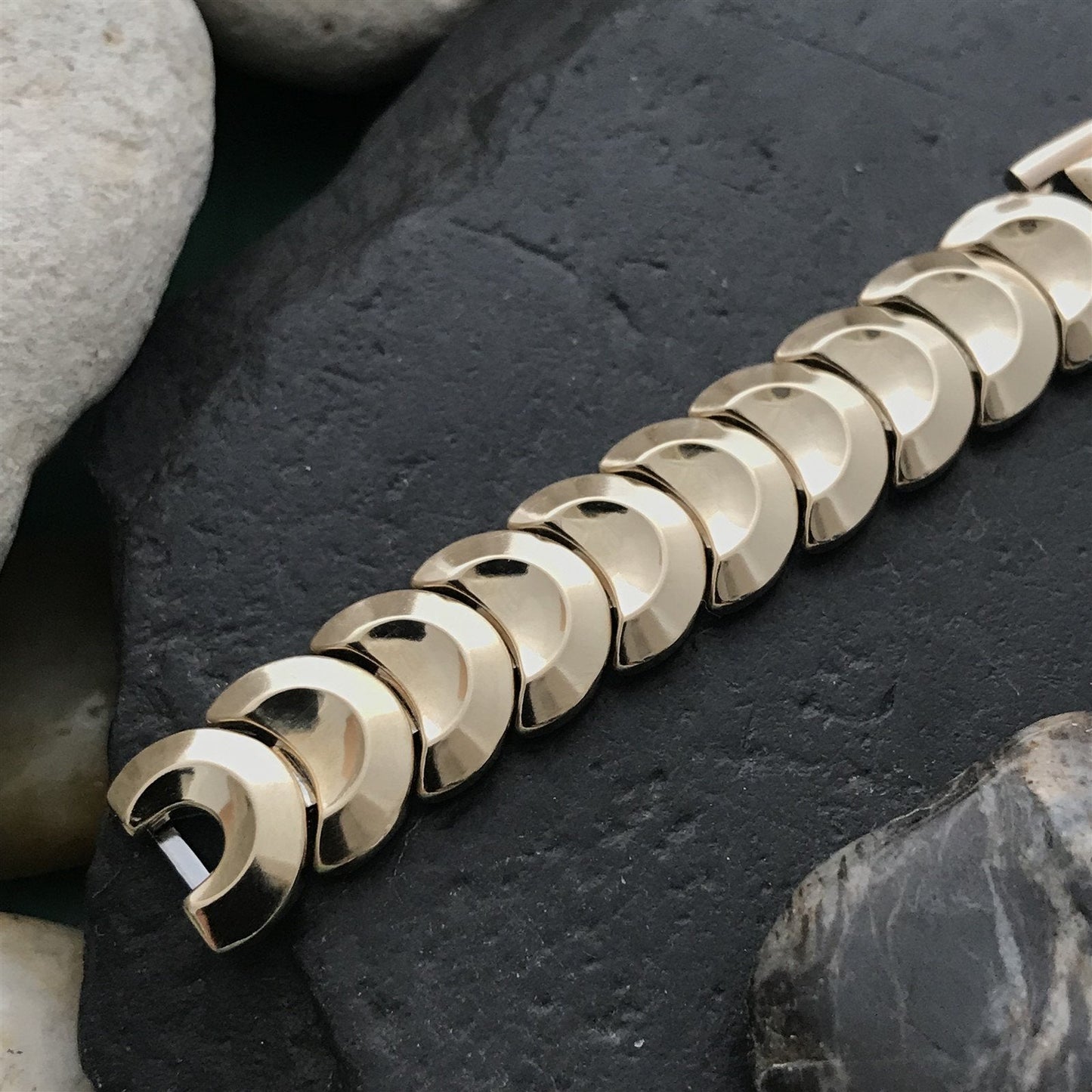 12k Gold-Filled Golden Coin Ladies JB Champion Unused 1950s Vintage Watch Band