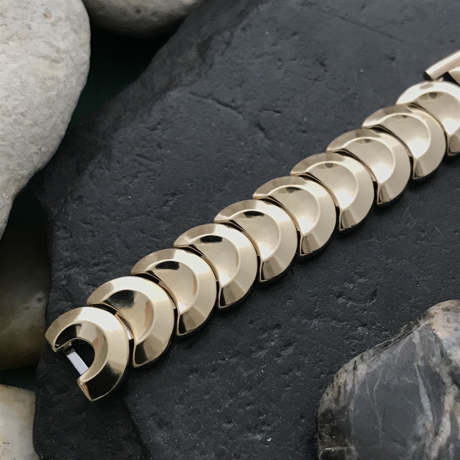 12k Gold-Filled Golden Coin Ladies JB Champion Unused 1950s Vintage Watch Band