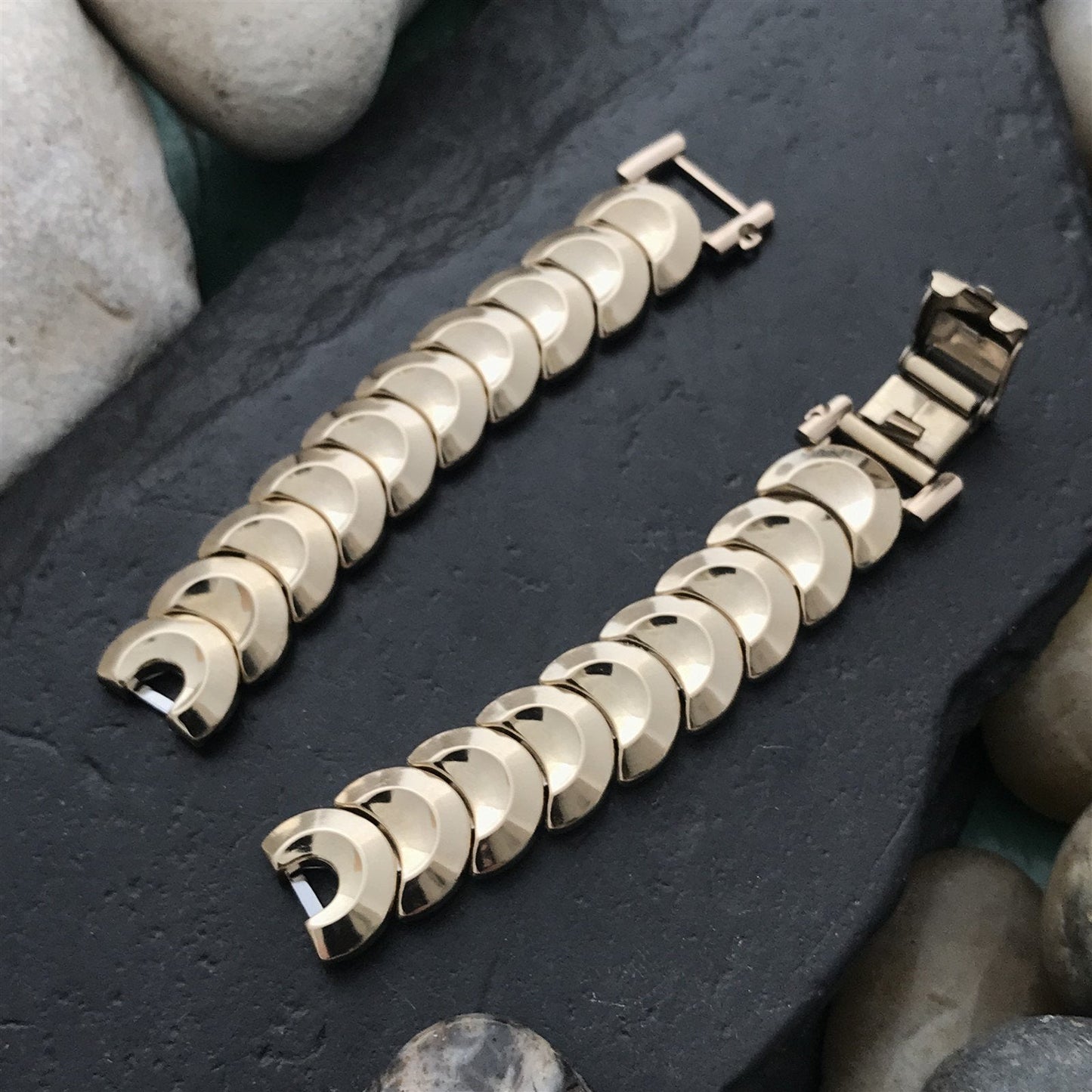 12k Gold-Filled Golden Coin Ladies JB Champion Unused 1950s Vintage Watch Band