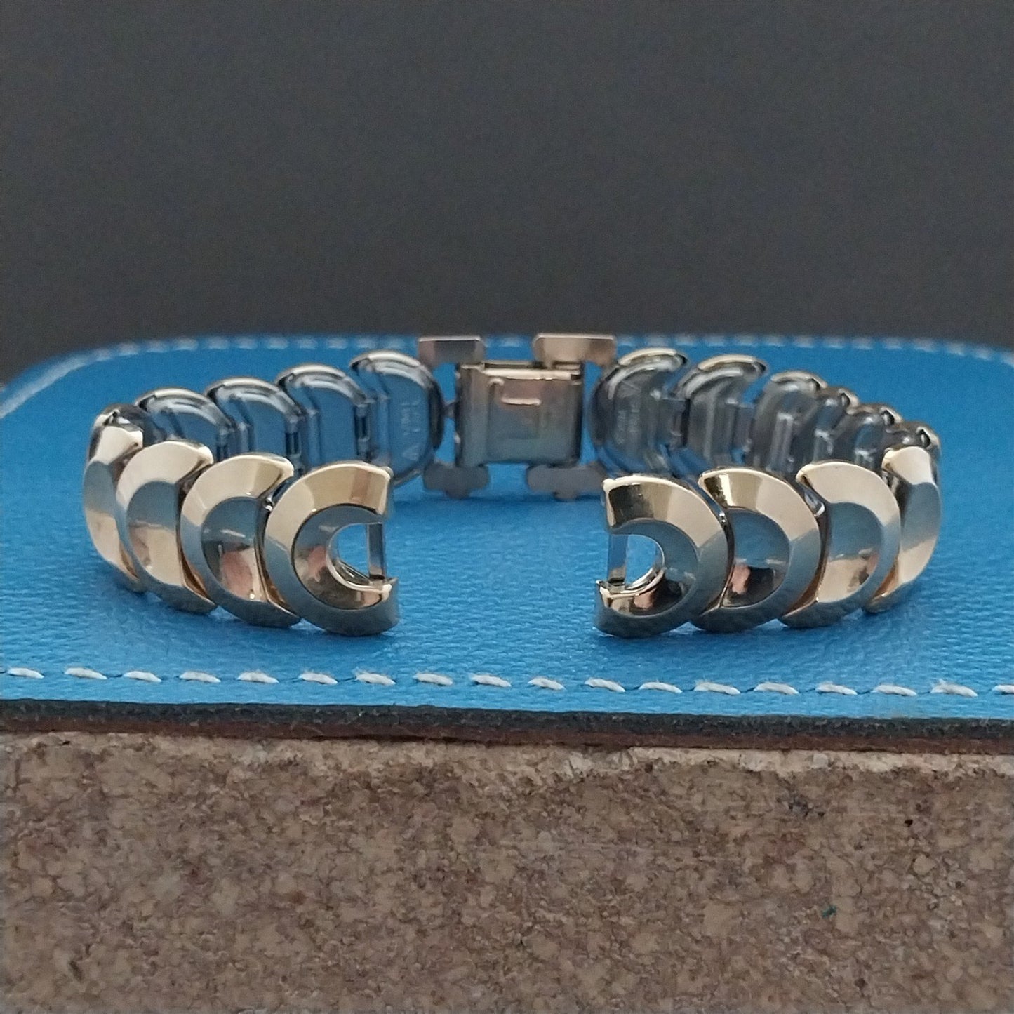 Ladies JB Champion Golden Coin 1950s Cocktail Watch Band