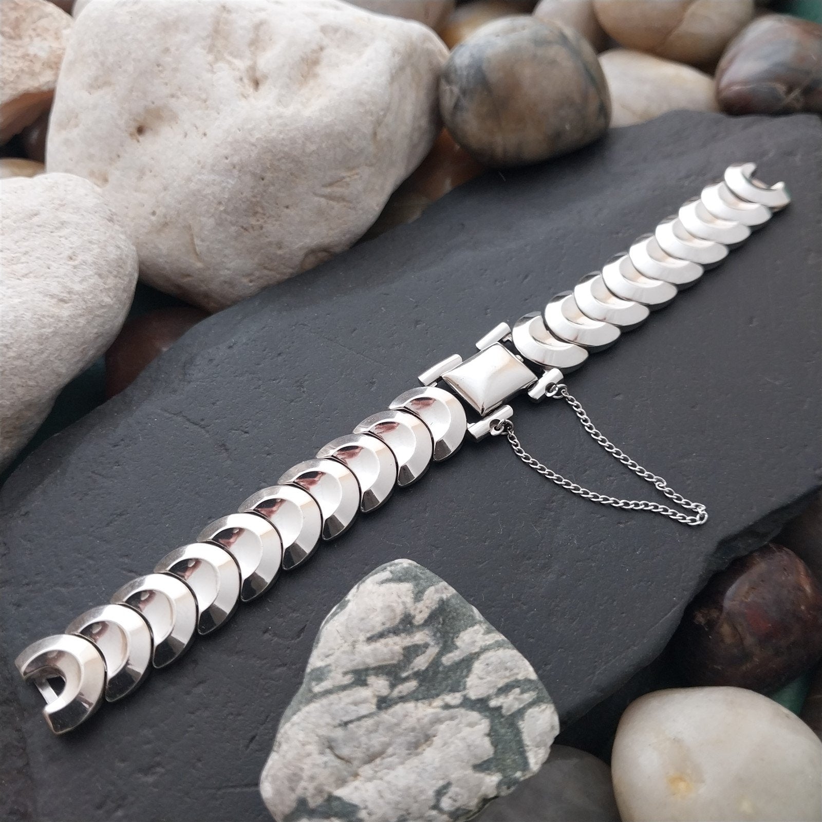 White Gold-Filled Ladies JB Champion Golden Coin Unused 1950s Vintage Watch Band