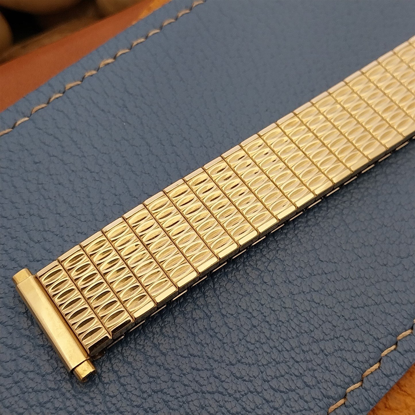 18mm 19mm Gold RGP Speidel Polaris Twistoflex 1970s Unused Vintage Watch Band