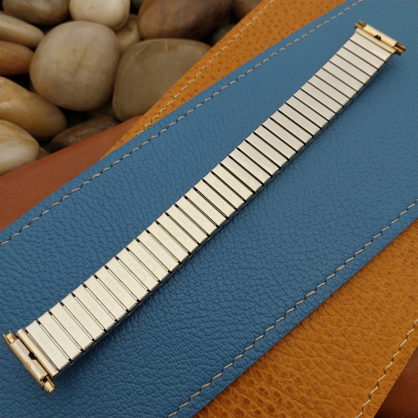 18mm 19mm Gold RGP Speidel Polaris Twistoflex 1970s Unused Vintage Watch Band