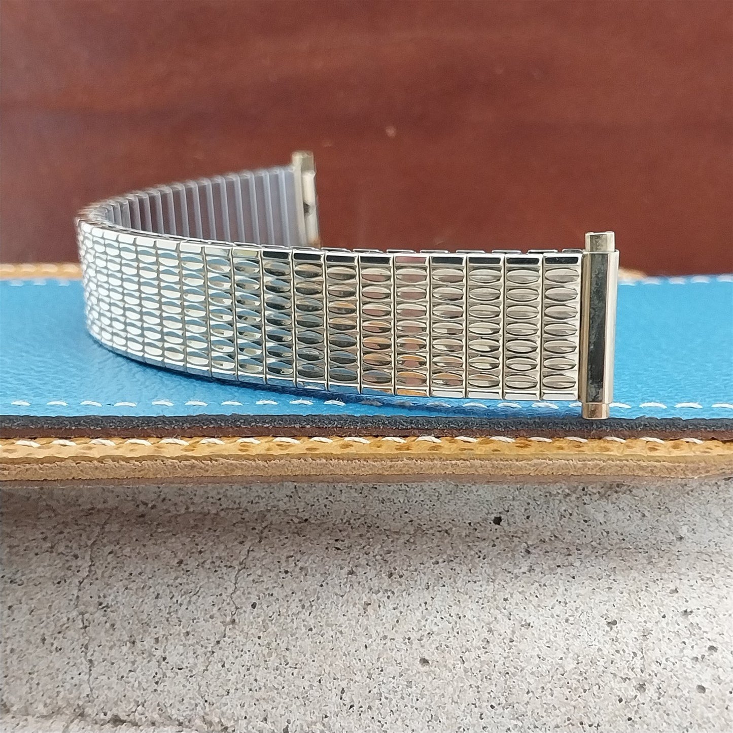 18mm 19mm Gold RGP Speidel Polaris Twistoflex 1970s Unused Vintage Watch Band