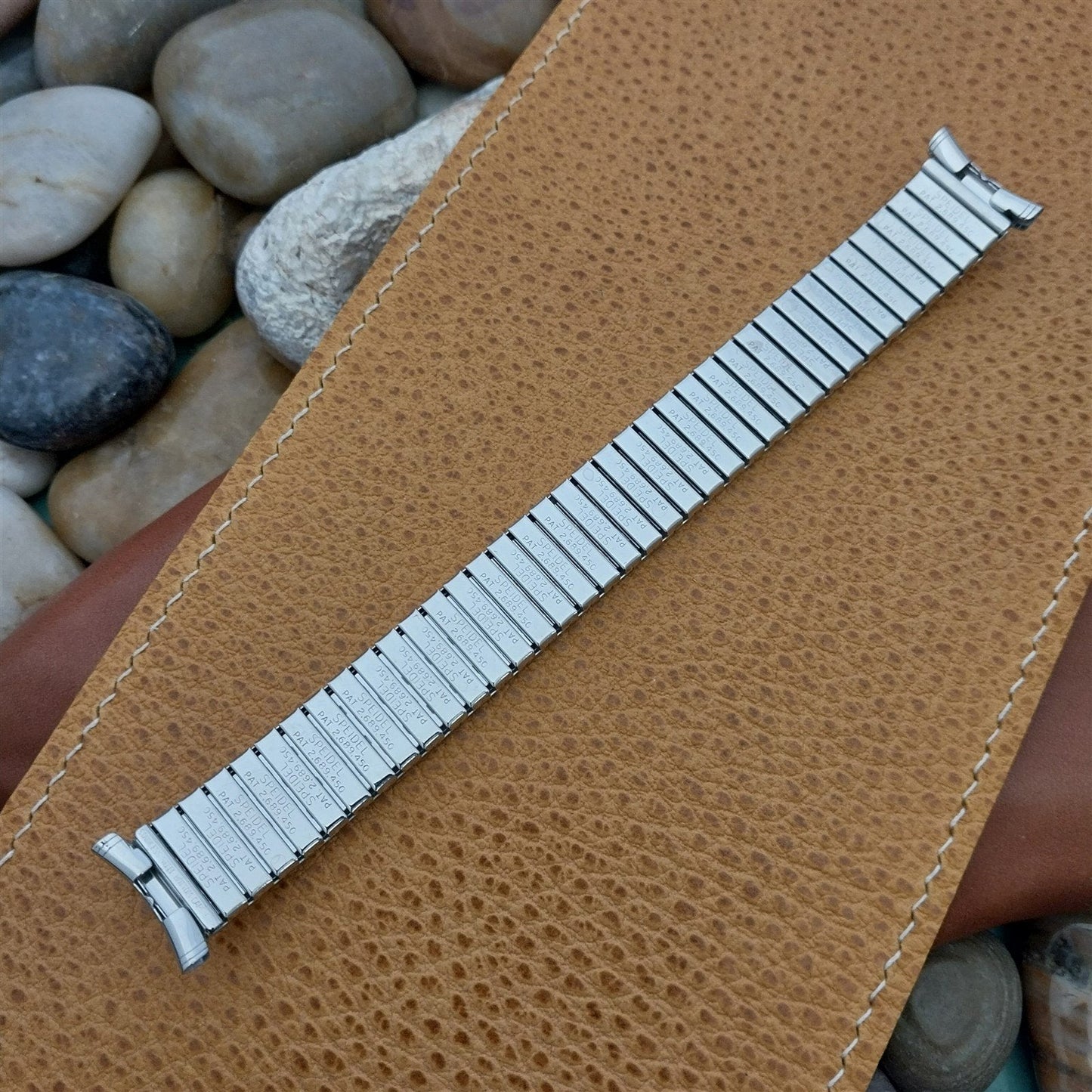 19mm 18mm 1970s Speidel Atlantis Stainless Steel Unused nos Vintage Watch Band