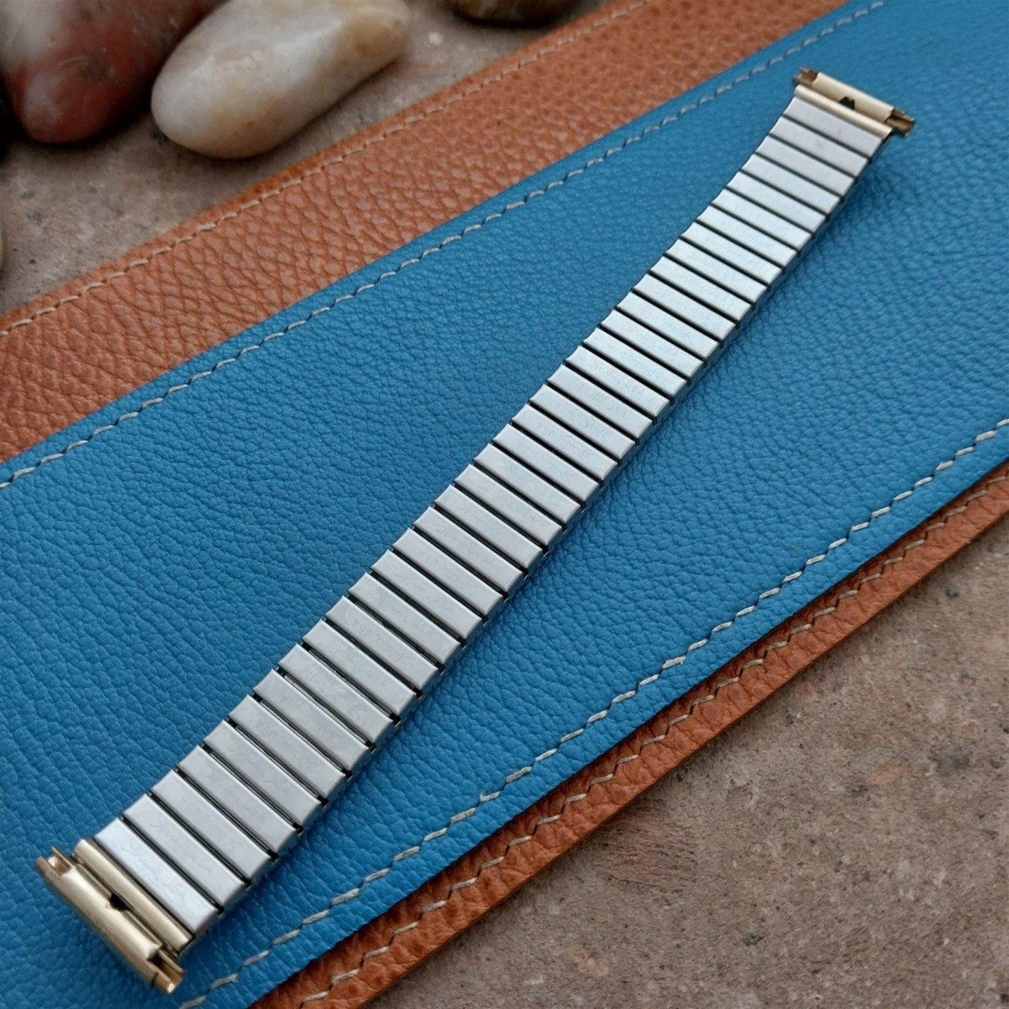 16mm 18mm 19mm Gold rgp 1970s Expansion Speidel USA Unused nos 1970s Watch Band