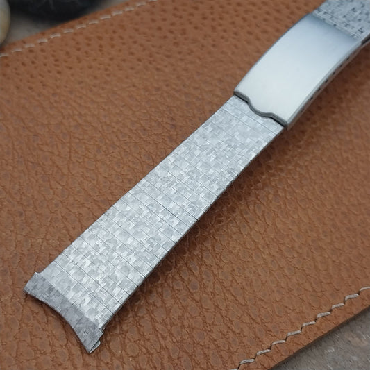 19mm 18mm White Gold Filled Speidel Man of Elegance Unused Vintage Watch Band