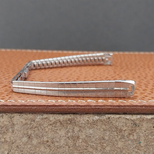 Ladies White Gold-Filled Mira-Flex USA MCM 1950s 1960s Unused Vintage Watch Band