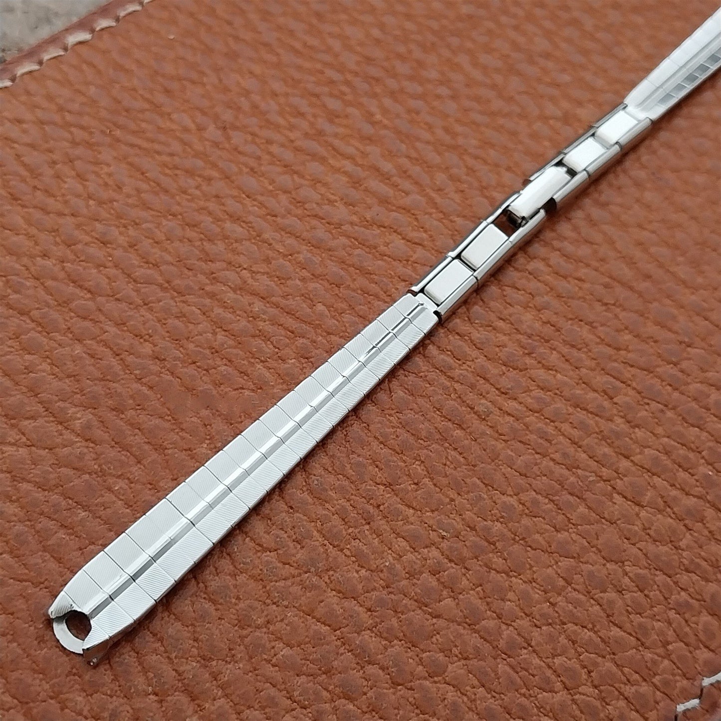 Ladies White Gold-Filled Mira-Flex USA MCM 1950s 1960s Unused Vintage Watch Band