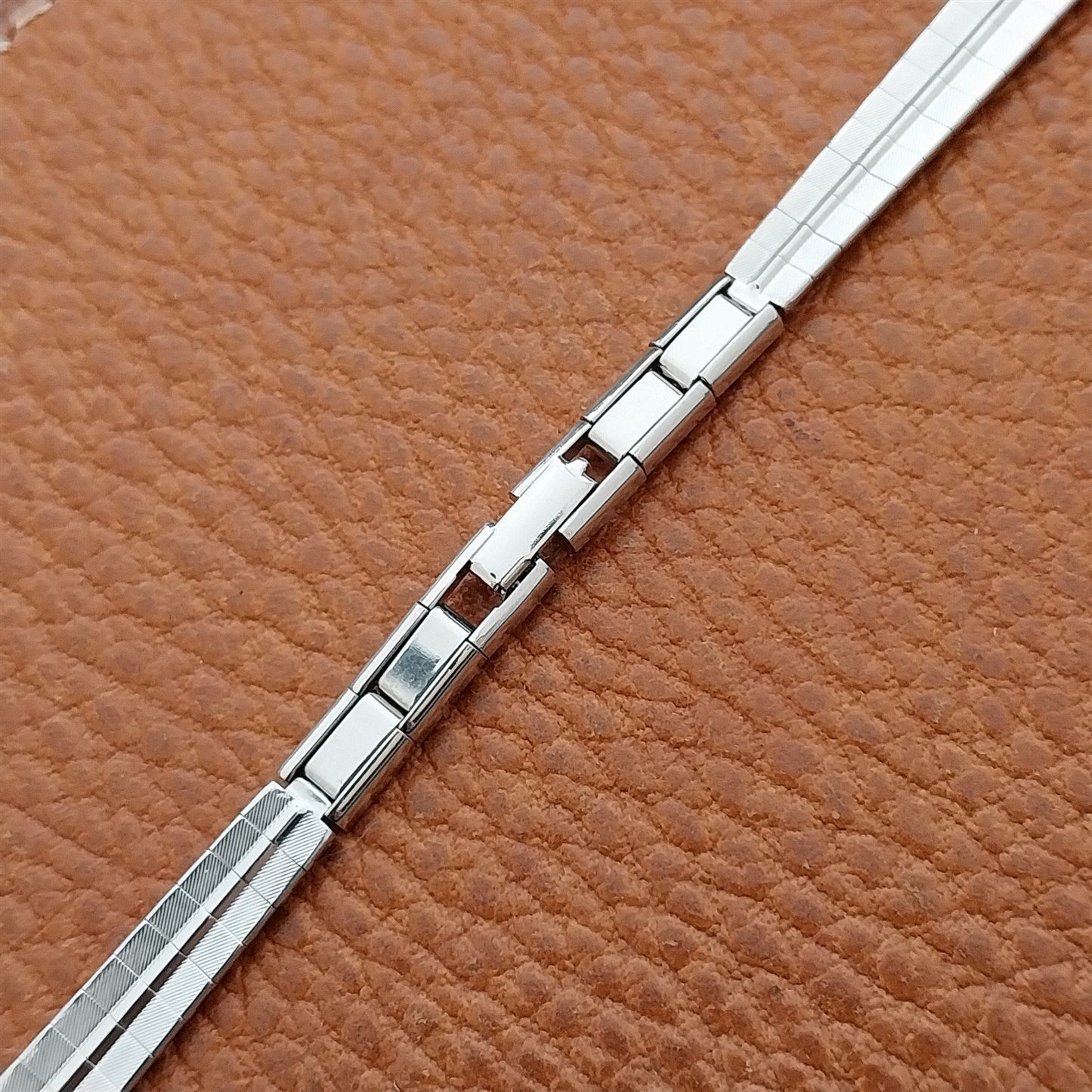 Ladies White Gold-Filled Mira-Flex USA MCM 1950s 1960s Unused Vintage Watch Band