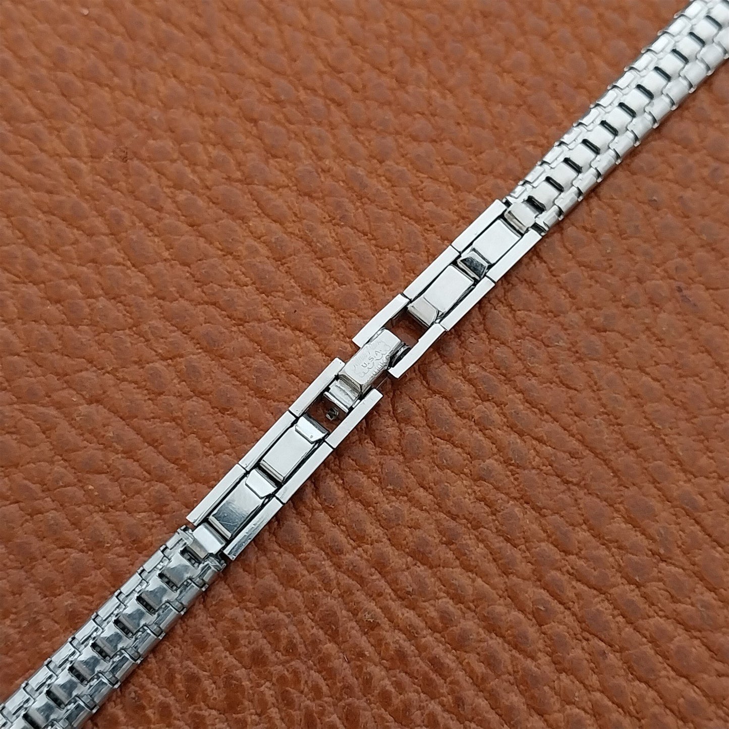 Ladies White Gold-Filled Mira-Flex USA MCM 1950s 1960s Unused Vintage Watch Band