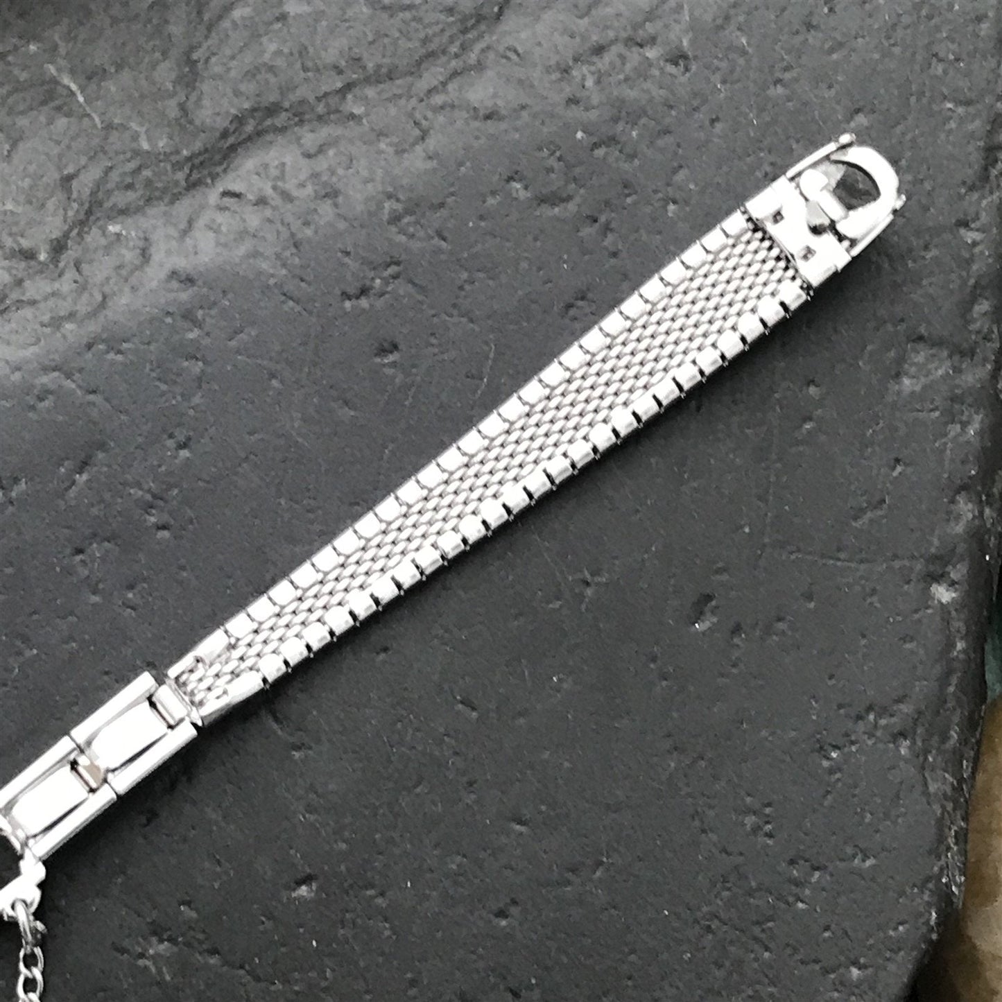 White Gold-Filled Ladies Kreisler MCM 1950s 1960s Unused Vintage Watch Band