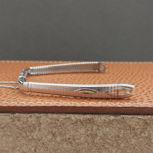 Ladies White Gold-Filled Duchess 1960s Unused Vintage Cocktail Watch Band