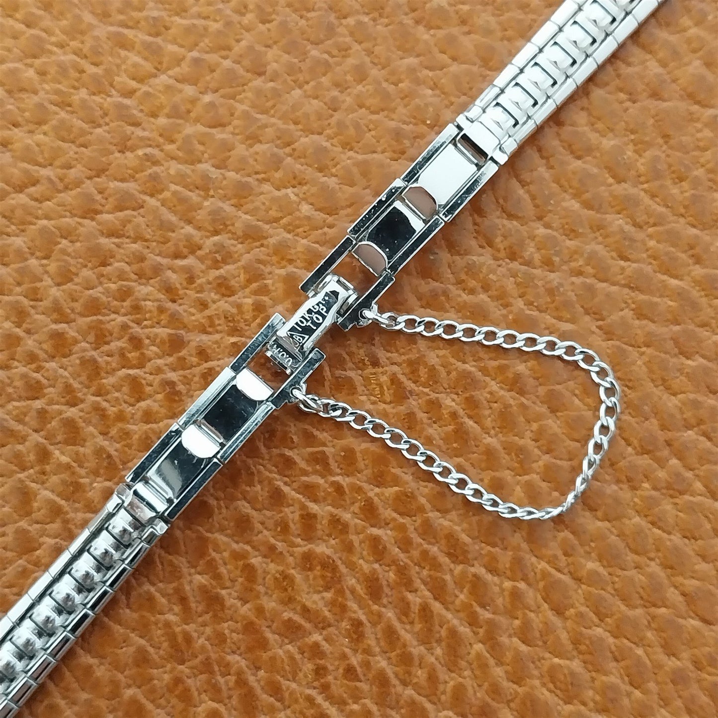 Ladies White Gold-Filled JB Champion 1960s Unused Vintage Cocktail Watch Band