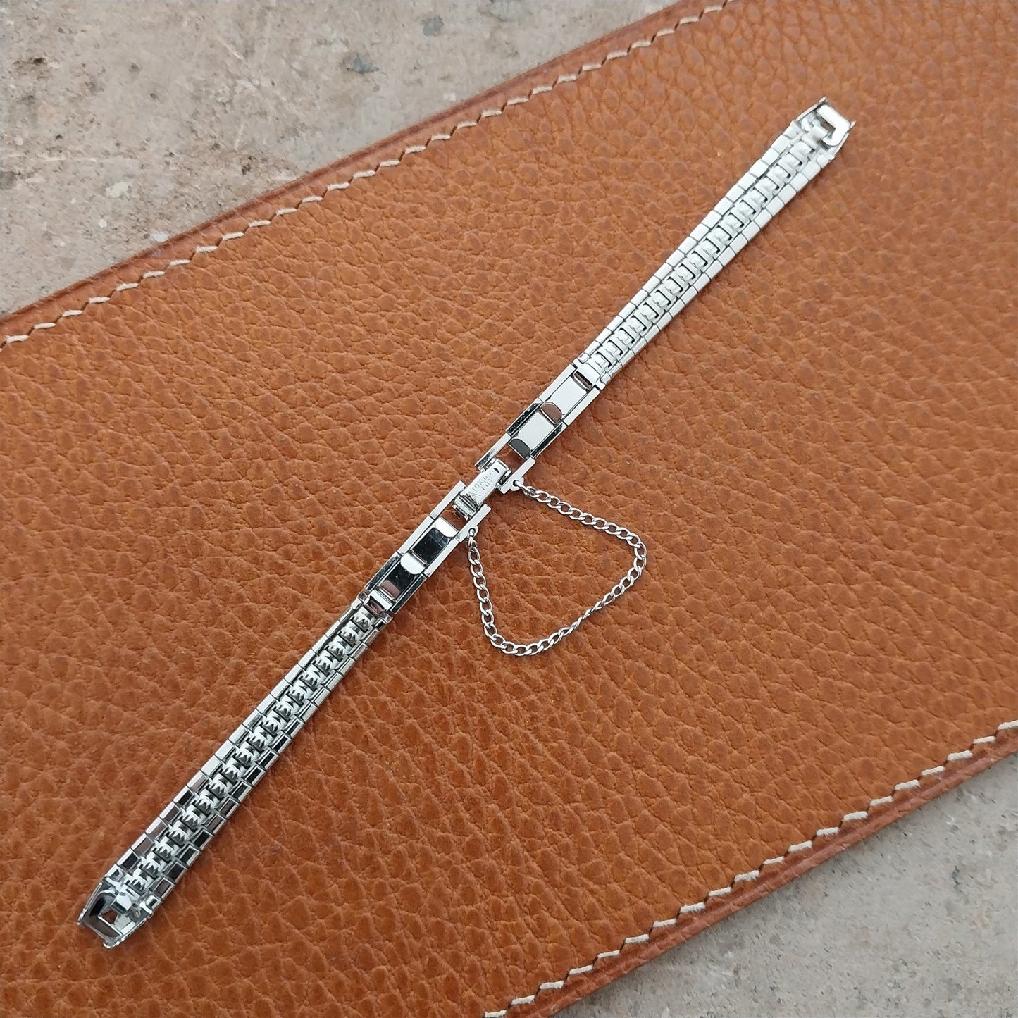 Ladies White Gold-Filled JB Champion 1960s Unused Vintage Cocktail Watch Band