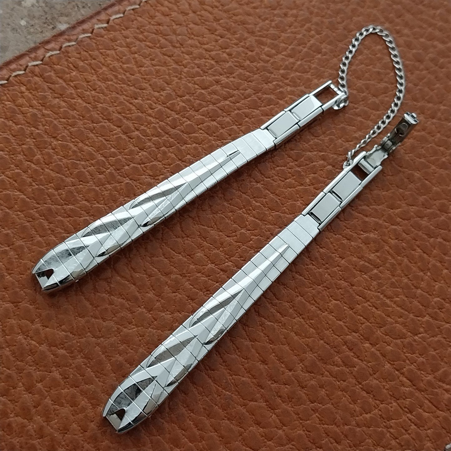Ladies White Gold-Filled JB Champion 1960s Unused Vintage Cocktail Watch Band