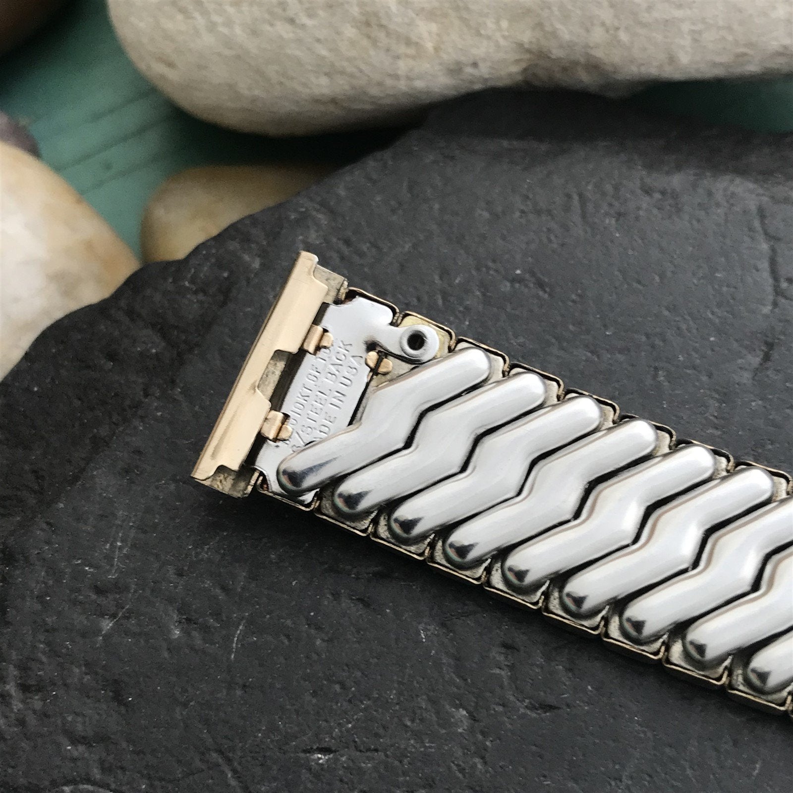 11/16" 17.2mm 10k Gold-Filled Unused Airflex USA 1950s Vintage Watch Band