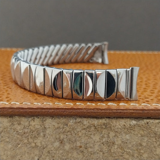 1/2" Ladies Stainless Steel Expansion Crown USA Unused 1950s Vintage Watch Band