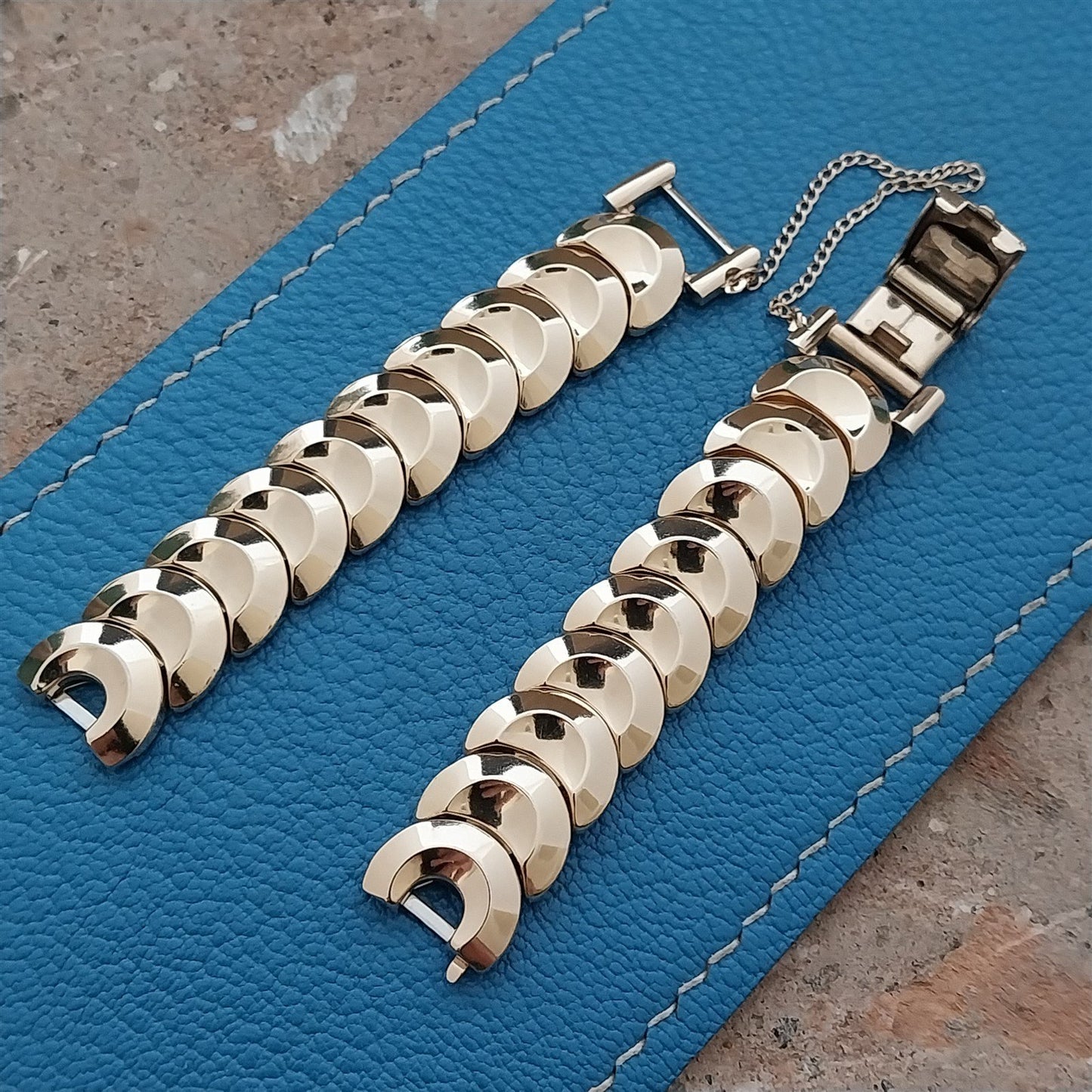 Gold-Filled Ladies JB Champion Golden Coin 1950s Unused Vintage Watch Band